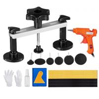 VEVOR 25-delige Bridge Dent Puller Dent Repair Kit Bevat 6 Bridge Puller Tabs & 12 Hot Glue Sticks Aluminium Dent Removal Tool Uitdeuken voor auto's Koelkasten Etc.