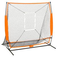 VidaXL Honkbaltrainingsnet 174x76x158,5 cm zwart VidaXL Honkbaltrainingsnet 174x76x158,5 cm zwart