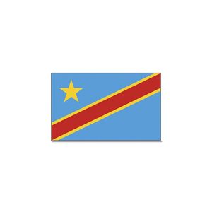 Landen thema vlag Congo 90 x 150 cm