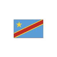 Landen thema vlag Congo 90 x 150 cm - thumbnail