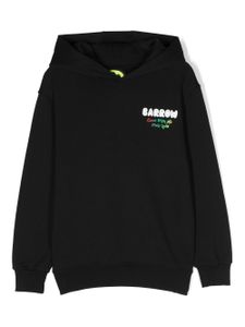 Barrow kids hoodie en coton à logo imprimé - Noir