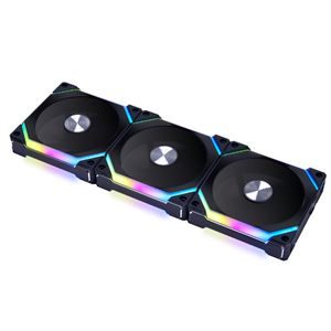 Lian Li UNI FAN SL120V2 Triple Pack case fan RGB leds, 4-pins PWM fan-connector, incl. controller