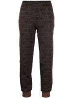 Moschino pantalon de jogging à motif monogrammé - Marron - thumbnail