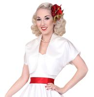 Duchess Satin Bolero White-L | 36% korting - thumbnail