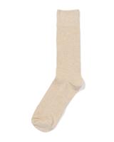 HEMA Herensokken rib beige (beige)