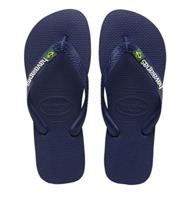 Havaianas - Brasil Logo MARINE BLUE Rubber Unisex