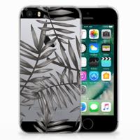 Apple iPhone SE | 5S | TPU Case | Leaves Grey