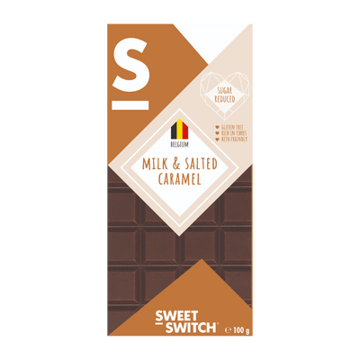 Sweet Switch - Melkchocolade Salted Caramel Tablet (100 gr)