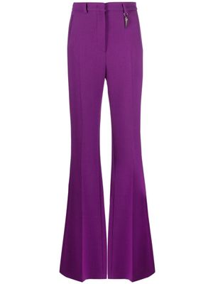 Roberto Cavalli pantalon évasé à taille haute - Violet