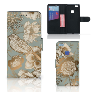 Hoesje voor Huawei P10 Lite Vintage Bird Flowers