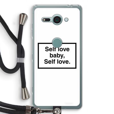 Self love: Sony Xperia XZ2 Compact Transparant Hoesje met koord
