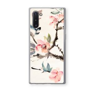 Japanse bloemen: Samsung Galaxy Note 10 Transparant Hoesje