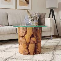Salontafel 60 cm massief teak drijfhout