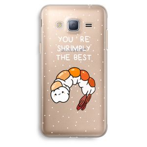 You're Shrimply The Best: Samsung Galaxy J3 (2016) Transparant Hoesje