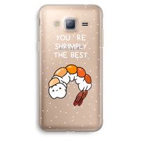 You're Shrimply The Best: Samsung Galaxy J3 (2016) Transparant Hoesje