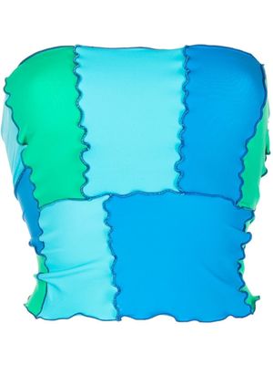 sherris haut bandeau à design colour block - Bleu