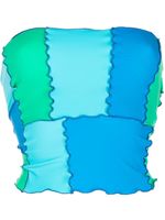 sherris haut bandeau à design colour block - Bleu