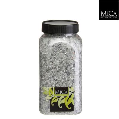 Spiegelglas transparant fles 1 kilogram - Mica decorations
