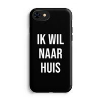 Ik wil naar huis - Zwart: iPhone 8 Tough Case