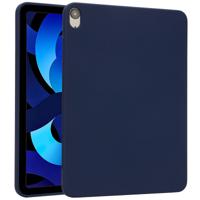 Accezz Liquid Silicone Backcover met penhouder iPad Air 5 (2022) / Air 4 (2020) Tablethoesje Blauw