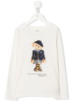 POLO RALPH LAUREN KIDS t-shirt Polo Bear à manches longues - Blanc - thumbnail