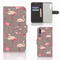 Huawei P20 Pro | Telefoonhoesje | Met pasjeshouder | Flamingo