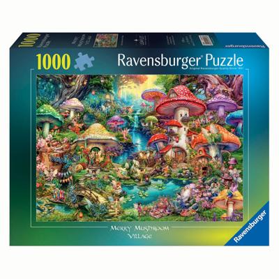 Ravensburger Legpuzzel merry mushroom village, 1000st.