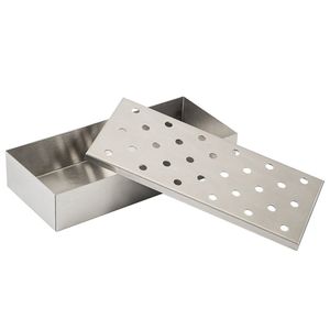 Barbeque rookbox RVS 24 x 10 cm