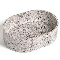 Ideavit Rock Waskom 40x28x12cm Beton ovaal Terrazzo 290291-E5