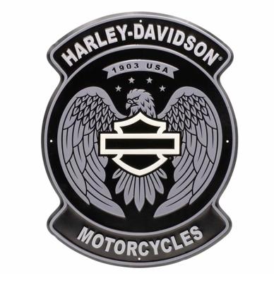 Harley Davidson - Open B&S Adelaar Metalen Bord