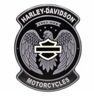 Harley Davidson - Open B&S Adelaar Metalen Bord