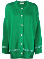 Marni cardigan en maille intarsia - Vert - thumbnail