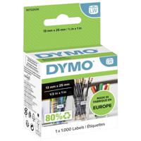 DYMO S0722530 Rol met etiketten 25 x 13 mm Papier Wit 1000 stuk(s) Permanent hechtend Universele etiketten