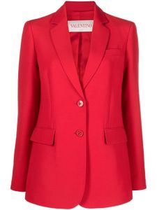 Valentino Garavani blazer à simple boutonnage - Rouge