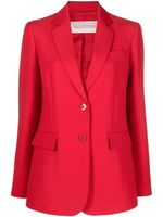 Valentino Garavani blazer à simple boutonnage - Rouge