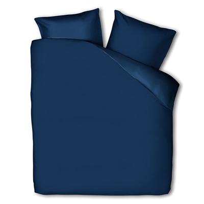 Dekbedovertrek Percale Katoen Uni Navy Effen 240x200 Cm Verkoelend Presence - Dekbed-Discounter.nl