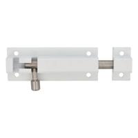AMIG schuifslot - aluminium - 15 cm - wit - deur - schutting - raam slot - Grendels - thumbnail
