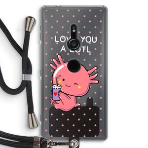 Love You A Lotl: Sony Xperia XZ2 Transparant Hoesje met koord