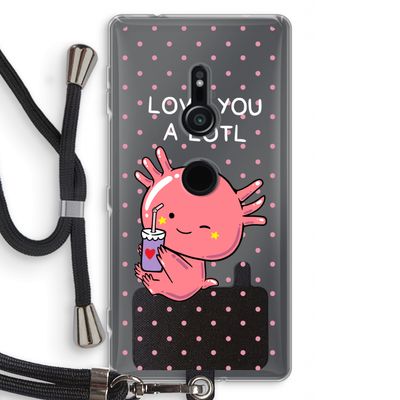 Love You A Lotl: Sony Xperia XZ2 Transparant Hoesje met koord