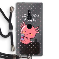 Love You A Lotl: Sony Xperia XZ2 Transparant Hoesje met koord