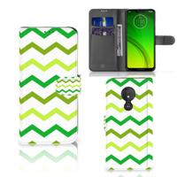 Motorola Moto G7 Power | Telefoon Hoesje | Zigzag Groen