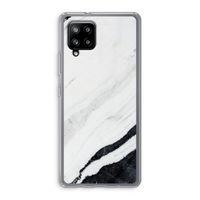 Elegante marmer: Samsung Galaxy A42 5G Transparant Hoesje