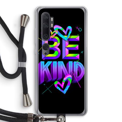 Be Kind: Xiaomi Mi Note 10 Pro Transparant Hoesje met koord