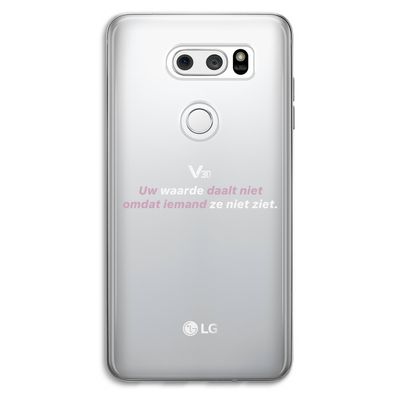 uw waarde daalt niet: LG V30 Transparant Hoesje