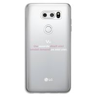 uw waarde daalt niet: LG V30 Transparant Hoesje