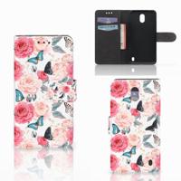 Nokia 2 Hoesje Butterfly Roses
