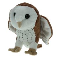 Cornelissen Pluche knuffel dier - Kerkuil vogel - van 20 cm - Uilen - Cadeau