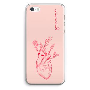 Blooming Heart: iPhone 5 / 5S / SE Transparant Hoesje