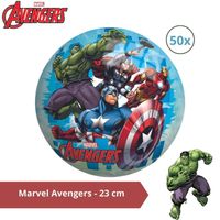 Bal - Voordeelverpakking - Marvel Avengers - 23 cm - 50 stuks - thumbnail