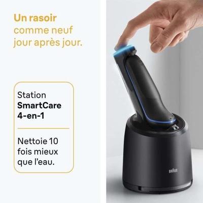 BRAUN Series 5 Elektrisch Scheerapparaat - Zwart en Blauw - 50 Minuten Batterijduur - 5 Minuten Snel Opladen